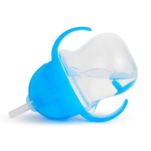 먼치킨 Munchkin Click Lock Weighted Straw Cup, 7 Ounce, Blue, Pack of 1