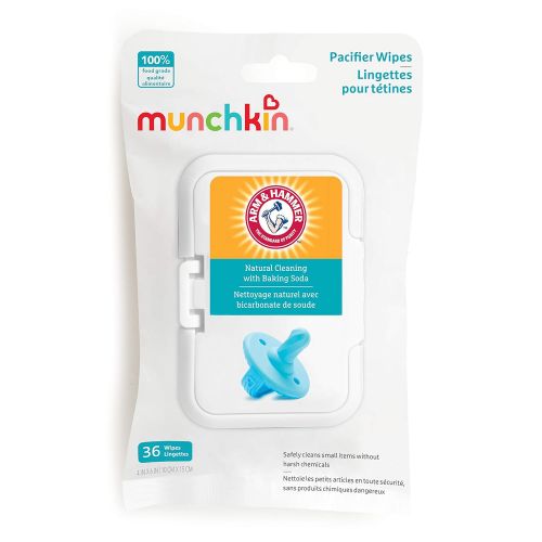 먼치킨 Munchkin 36 Pack Arm and Hammer Pacifier Wipes, White