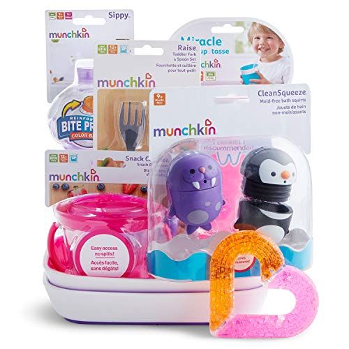 먼치킨 Munchkin 1st Birthday Gift Basket, Pink