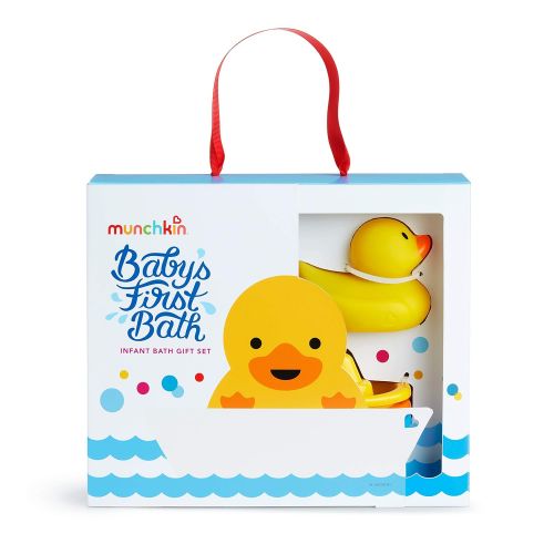 먼치킨 Munchkin Babys First Bath, 3 Piece Bath Toy Gift Set, Bath Gift Set