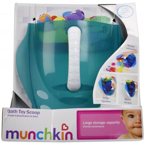 먼치킨 Munchkin Scoop Drain and Store Bath Toy Organizer, Blue