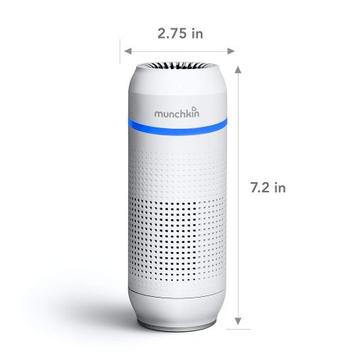 먼치킨 Munchkin Portable Air Purifier, 4-Stage True HEPA Filtration System Eliminates 99.7% of Micro-Pollutants