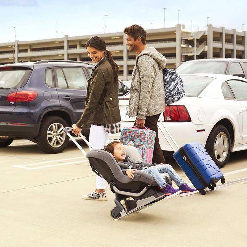 먼치킨 Munchkin Brica Smart Move Car Seat Travel Cart, Airport Transporter, Grey