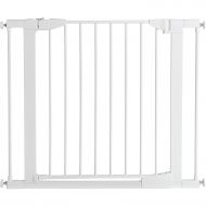 Munchkin Auto Close Pressure Mount Baby Gate for Stairs, Hallways and Doors, Metal, White, Model MK0006-022