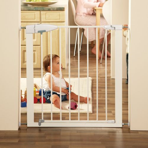 먼치킨 Munchkin Easy Close Metal Baby Gate, White, Model MK0002-012