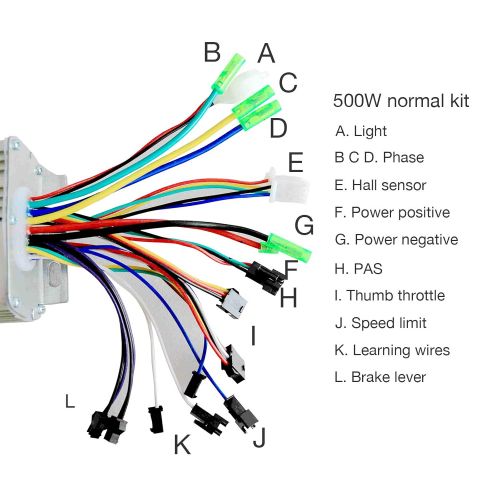  Murtisol - Kit de motor electrico para bicicleta electrica, rueda delantera y trasera de 26 pulgadas, 36 V, 500 W, 48 V, 1000 W