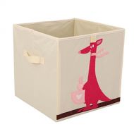 Murtoo Storage Bins Foldable Cube Box - MURTOO - Eco Friendly Fabric Storage Cubes Origanizer for Kids Toys Cloth Fit IKEA Shelves, 13 inch (Kangaroo)
