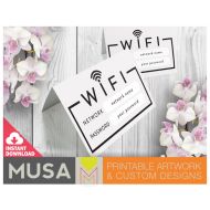 MusaDesign Wifi table tent card / Instant Download / EDIT YOURSELF