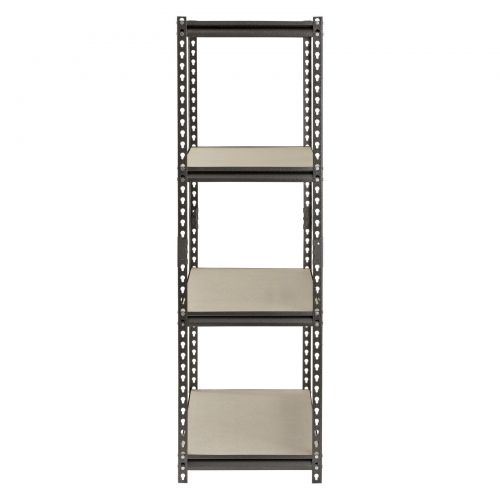  Edsal Muscle Rack 4-Shelf Steel Shelving, Silver-Vein, 18 D x 36 W x 60 H