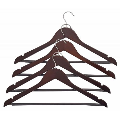  Muscle Rack Wood Suit Hangers - 30 Pack, Cherry