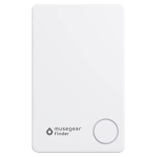  [아마존베스트]musegear Key Finder with Bluetooth App, Flat Finder, Loud Keyfinder for Mobile Phone in White, GPS Tracking/Pairing, Key Find