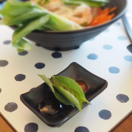  [아마존베스트]Museoda Ramen Bowl Side Sauce Dish Bowls, Small Side Dishes, Sushi Seasoning Dishes, Soy Dipping Sauce Dishes - Set of 2, Black Melamine