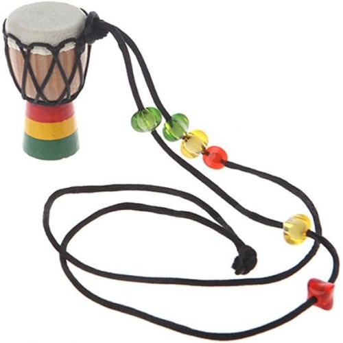  [아마존베스트]Museourstyty Classic Mini African Drum Pendant for Woman Man Wooden Drum