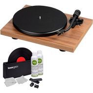 Music Hall MMF-Mark-1 SE Turntable with Ortofon MM Cartridge (Walnut Veneer) Bundle with Record Care System (2 Items)