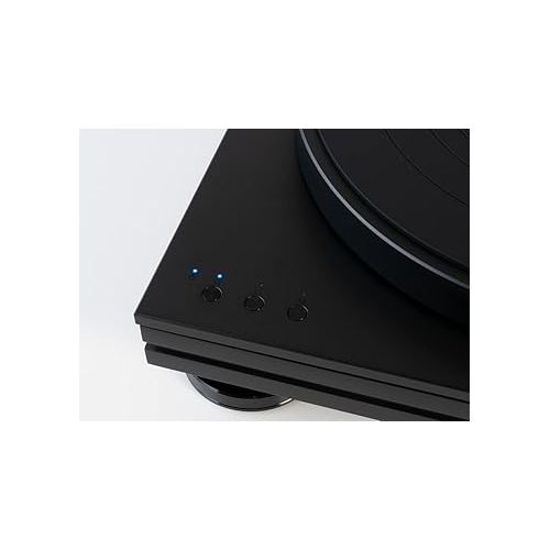  Music Hall Stealth 3-Speed Direct-Drive Audiophile Turntable with a Unique Multi-Layer Plinth Design | Pre-Mounted Ortofon 2M Blue Cartridge | 9” S-Shape Tonearm w/Detachable Headshell |