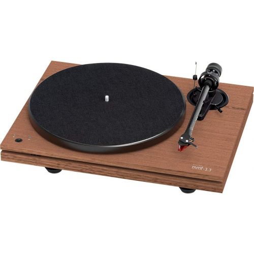  Music Hall MMF-3.3 Dual-Plinth Turntable with 2M Red Cartridge (Walnut)