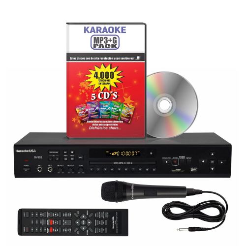  Music Pro Inc Karaoke Player SPANISH VERSION DV102 DVDCDGMP3G 4000 Songs