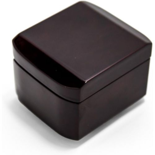  MusicBoxAttic Hi Gloss Modern Petite 18 Note Music Box With Cut Edges - Over 400 Song Choices - Rainbow Connection