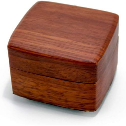  MusicBoxAttic Solid Wood 18 Note Music Box, Small Musical Jewelry Box for Jewelry Storage  Choose Custom Tune from 400+ Song Choices, Matte Finish Elegant Music Boxes for Christmas