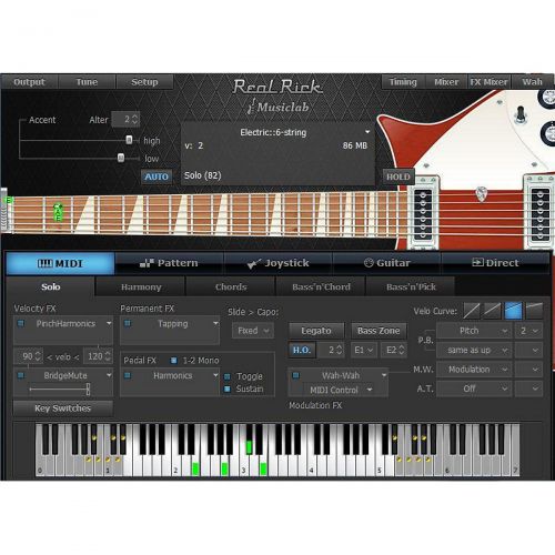  MusicLab},description:RealRick provides an easy-to-use keyboard layout as well as an advanced keypedalvelocity switch system that allows a keyboardist to emulate the many unique