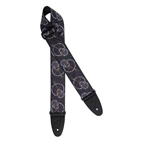  [아마존베스트]Ortega Guitars Ortega Strap Series OSN-65SKBK Guitar Strap Black