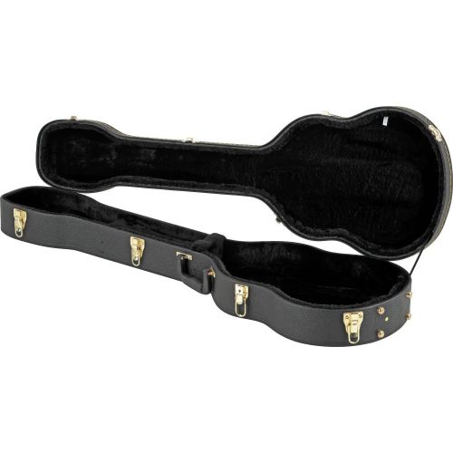  Musician's Gear Musicians Gear Electric Bass Case Violin Shaped Black