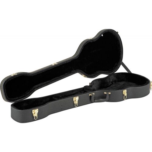  Musician's Gear Musicians Gear Electric Bass Case Violin Shaped Black