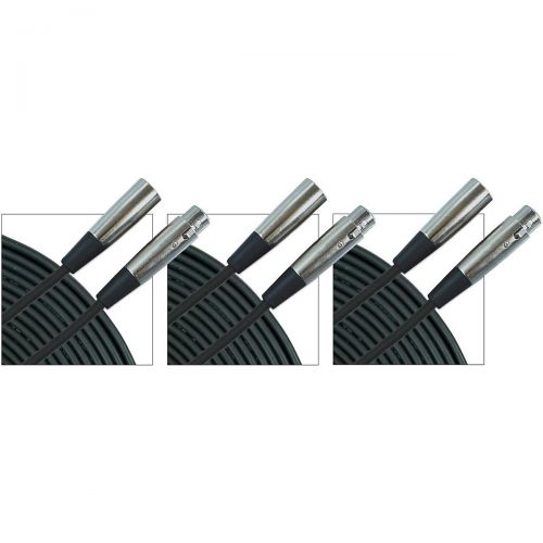  Gear One},description:Pack of three standard 20 ft. XLR microphone cables.