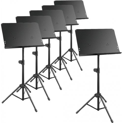  Musicians Gear Deluxe Music Stand 6-Pack