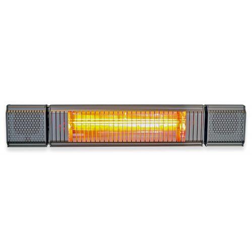  Muskoka Lifestyle Products Solar Sound 1500W 110-120V Bluetooth Infrared Heater with Speakers. Remote and Bluetooth App Controlled.