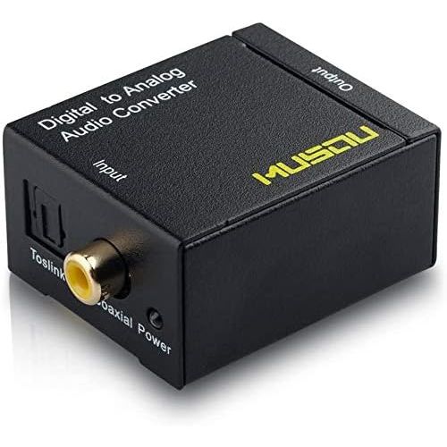  Musou Digital Optical Coax to Analog RCA Audio Converter Adapter