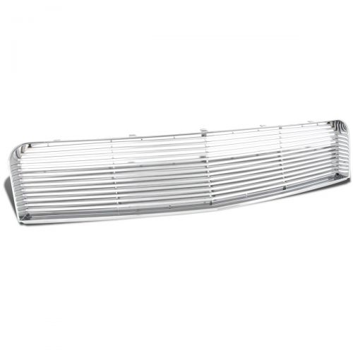  For Ford Mustang V6 Pony Car ABS Plastic Horizontal Style Front Grille (Chrome) - 5th Gen