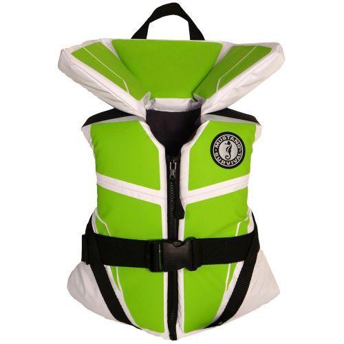  Mustang Survival Corp Mustang Survival Lil Legends 100 Flotation Vest, White/Apple, Youth