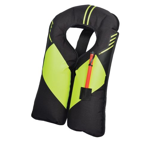  Mustang Survival Corp M.I.T. 100 Manual Activation PFD, Black/Fluorescent Yellow Green