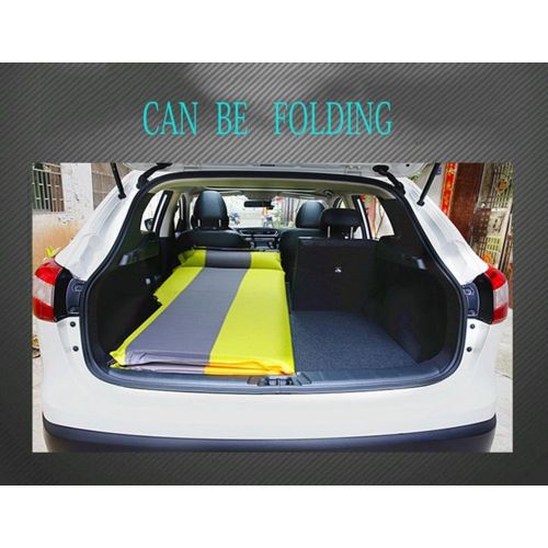  Mustbe strong Car Air Bed,SUV Automatic Inflatable Air Mattress Double Bed Portable Thicker Car Bed for Camping Traveling Sleeping,180 132cm,Black ash 3cm