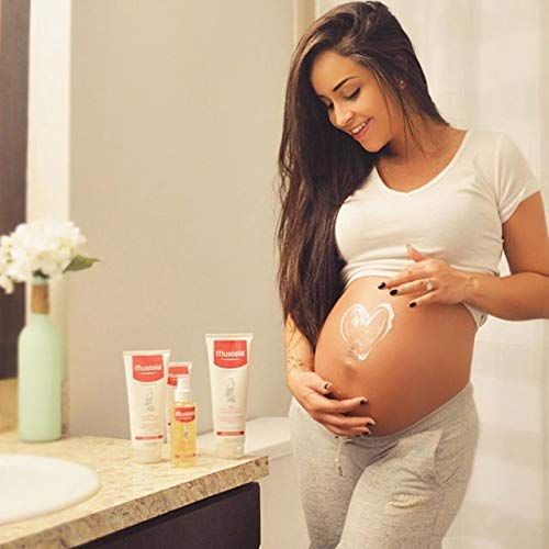 무스텔라 [아마존베스트]Mustela Stretch Mark Prevention Cream, for Pregnancy, with Natural Avocado Peptides, Fragrance-Free or Lightly Fragranced