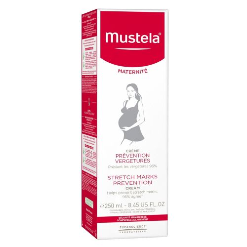 무스텔라 [아마존베스트]Mustela Stretch Mark Prevention Cream, for Pregnancy, with Natural Avocado Peptides, Fragrance-Free or Lightly Fragranced