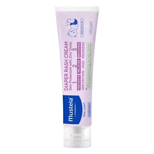무스텔라 Mustela Diaper Rash Cream 1 2 3, Prevents and Protects, with Natural Avocado Perseose, Fragrance-Free, 3.8 Ounce, Available in 1-Pack or 3-Pack