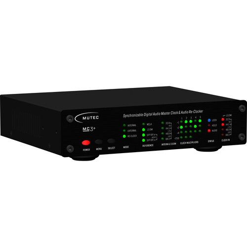  Mutec MC3+ Audio 1G-Clock Re-Clocker USB Interface/Ultra-Low Jitter Master Clock (Black-Front Plate)