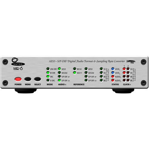  Mutec MC-6 Stereo Digital Audio Format & 4-Channel Sample Rate Converter