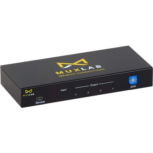  MuxLab 1x4 UHD 4K60 HDMI Splitter