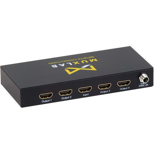  MuxLab 1x4 UHD 4K60 HDMI Splitter