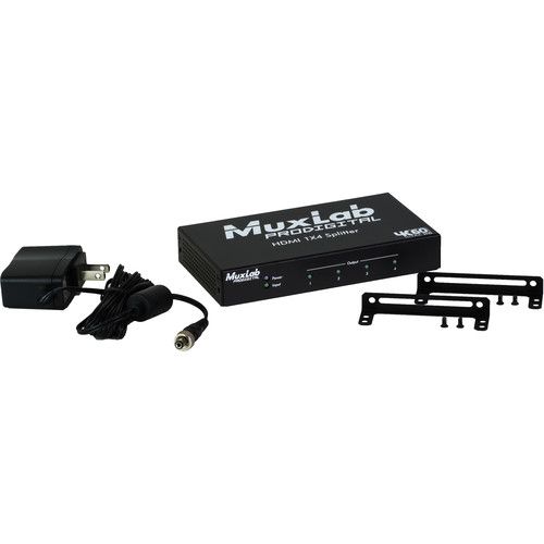  MuxLab 1x4 4K HDMI Splitter