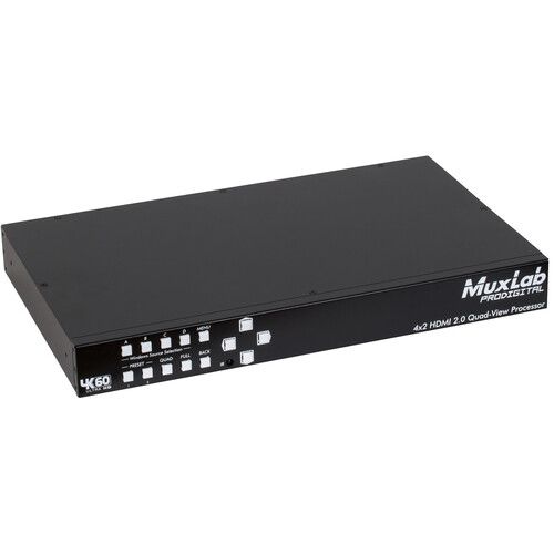  MuxLab 4x2 HDMI 2.0 Quad-View Processor (UK Power Plug)