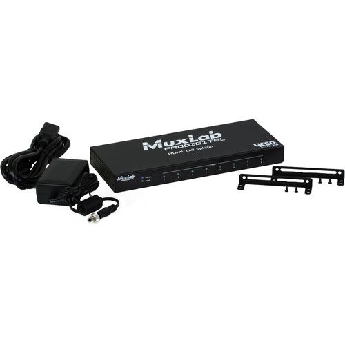  MuxLab 1x8 4K HDMI Splitter