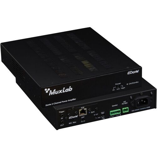  MuxLab Dante 2-Channel 240W Power Amplifier