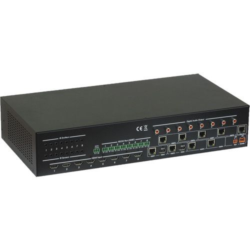  MuxLab HDMI 8x8 Matrix Switch with HDBaseT Outputs (EU Power Cord)