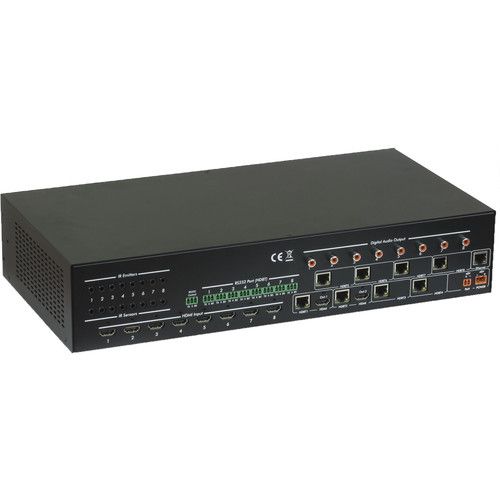  MuxLab HDMI 8x8 Matrix Switch with HDBaseT Outputs (UK Power Cord)