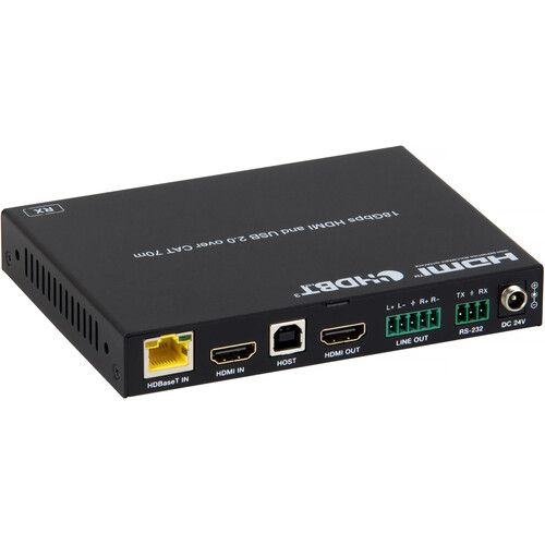  MuxLab 5x1 USB-C/HDMI Presentation Switcher with Dante