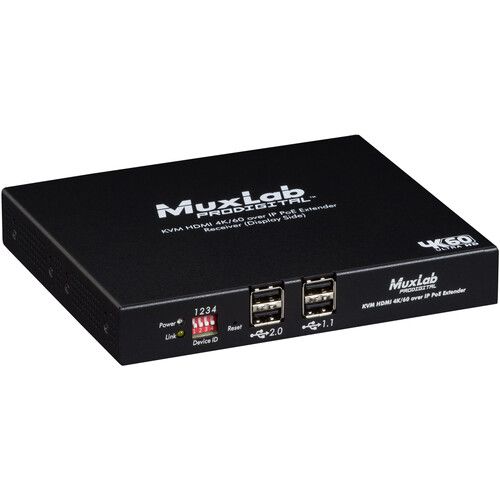  MuxLab 4K/60 KVM HDMI over IP PoE (Receiver)